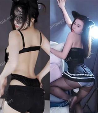 虎牙小师妹化身猫系妖精，付费群定制热舞演绎暗黑妩媚美学[2V/216 MB]