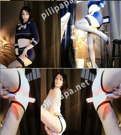 虎牙刘钞钞 钞票枪定制舞蹈合集：制服控与曲线杀的双重暴击[10V/3.77G]