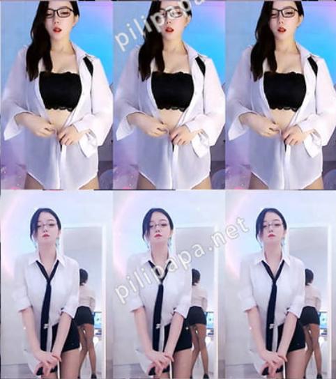 虎牙元气宝er魔法书定制制服热舞合集，黑丝白衬衫让人心跳飙升[10V/778M]