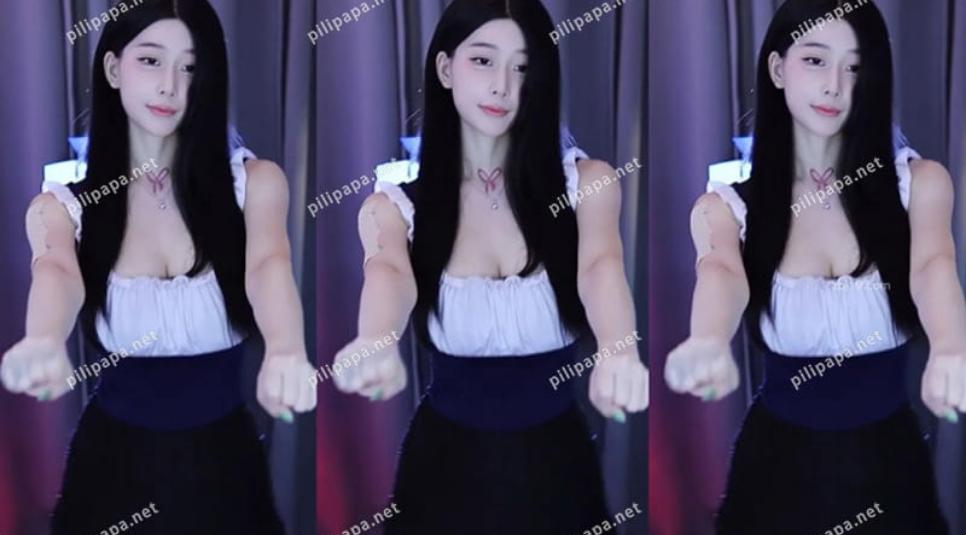 网易CC主播i宝宝星(一颗星星)付费群黑裙透视+女仆装定制热舞视频[4V/1.2G]