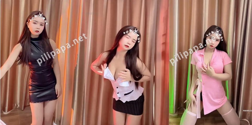 快手苗老师定制热舞短视频合集：制服、小裙子、女仆装穿搭爆表[15V/256M]