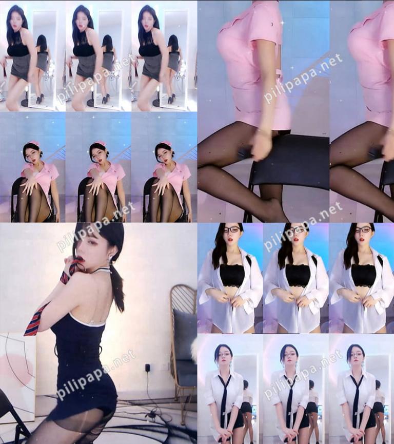 虎牙元气宝er魔法书定制制服热舞合集，黑丝白衬衫让人心跳飙升[10V/778M]