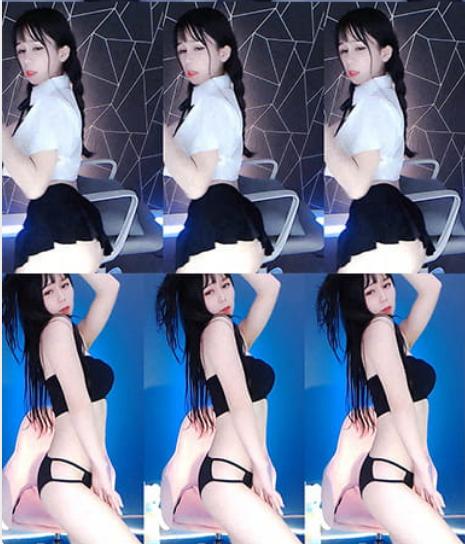 虎牙白菜妹妹定制福利热舞视频：制服短裙+蕾丝丁字太刺激了[9V/906MB]