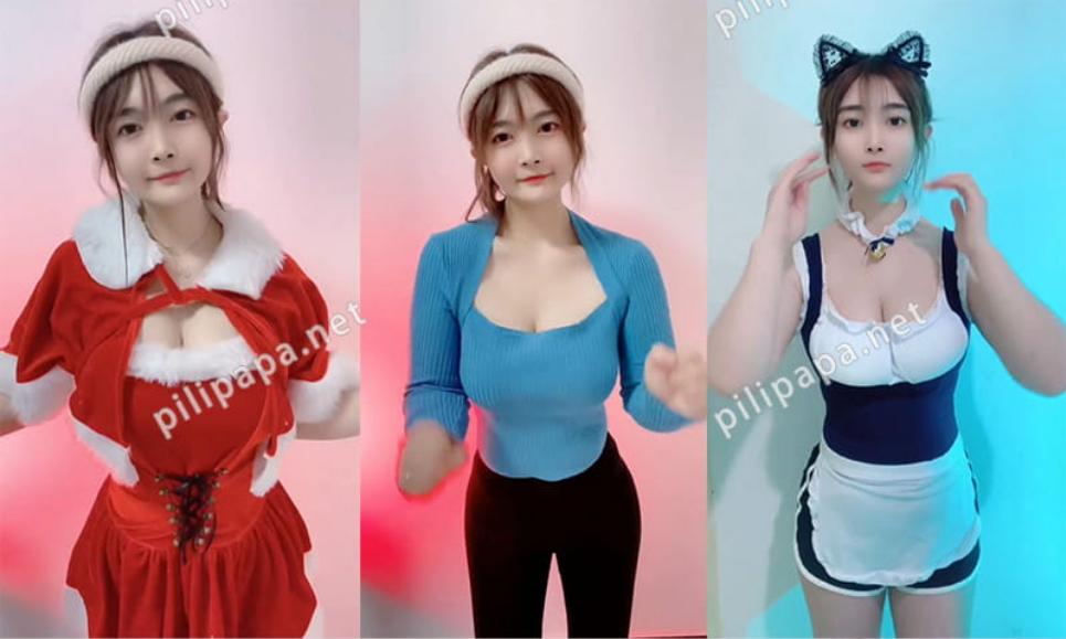 快手萌宝吖小萌宝22段抖胸热舞视频，软萌女神弹力太炸裂[22V/939MB]