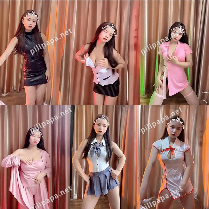 快手苗老师定制热舞短视频合集：制服、小裙子、女仆装穿搭爆表[15V/256M]