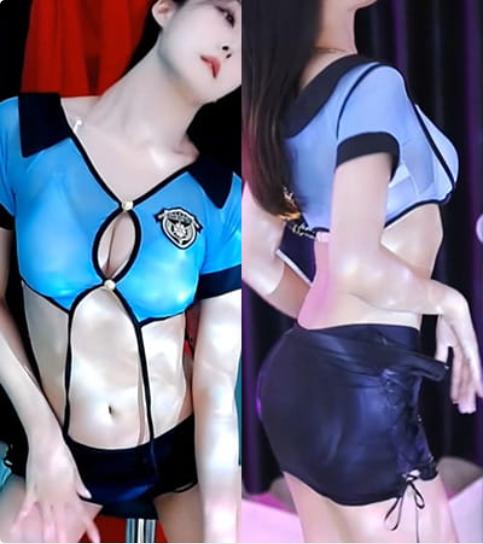 网易CC短腿微宁付费群定制热舞：制服与蕾丝的双重暴击[2V/684.2MB]