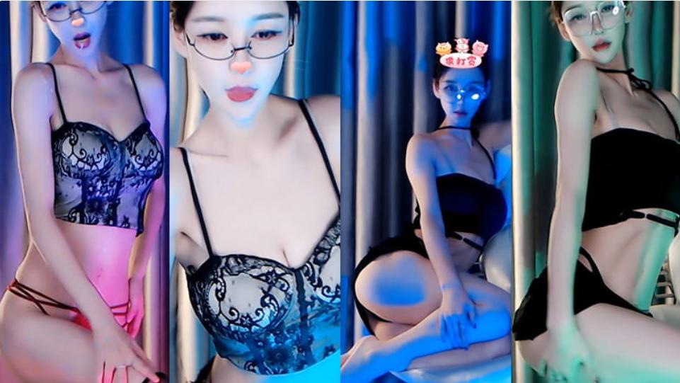 网易CC小安杨黑色蕾丝诱惑×眼镜御姐付费群定制热舞尺度拉满[2v/587.4M]