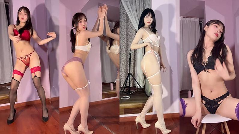 B站立盐盐土豪定制热舞定制大尺度内衣热舞视频4V/1.63G