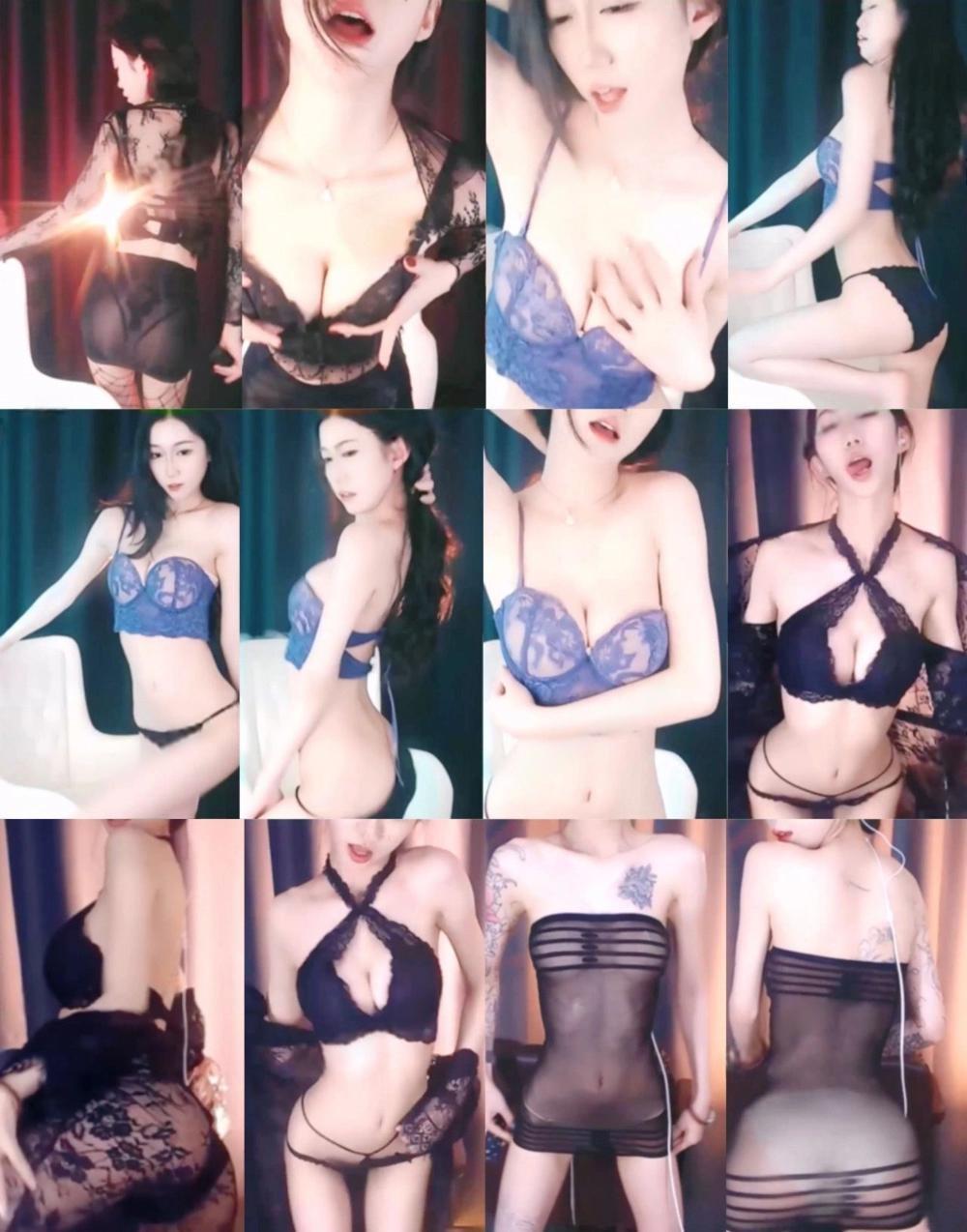 网易CC苏曼千元定制透视情趣内衣舞蹈视频4V/898M