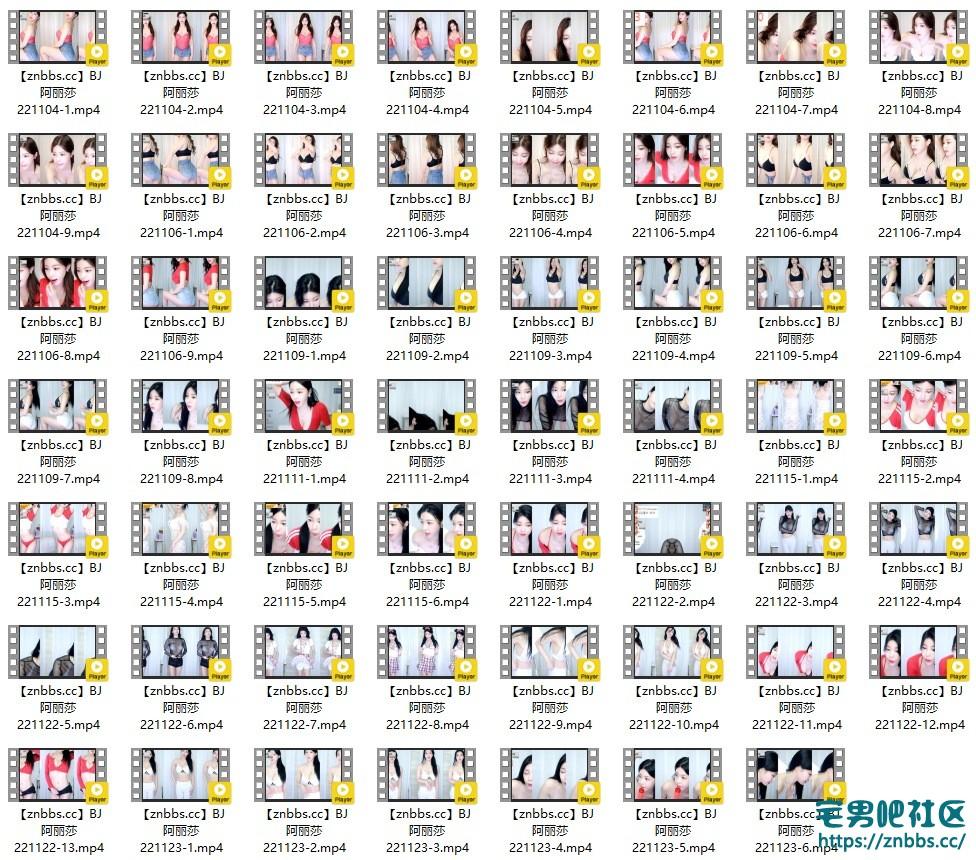 韩国BJ阿丽莎 2022年11月份直播热舞视频合集【55V/7.48G】