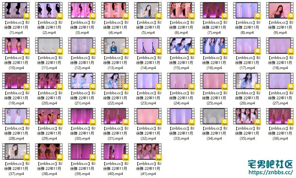 韩国BJ徐雅 2022年11月份直播热舞视频合集【41V/8.57G】