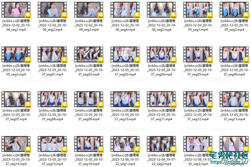 韩国BJ葛珊珊(雷英) 2023年12月份直播热舞视频合集【150V/32.9G】