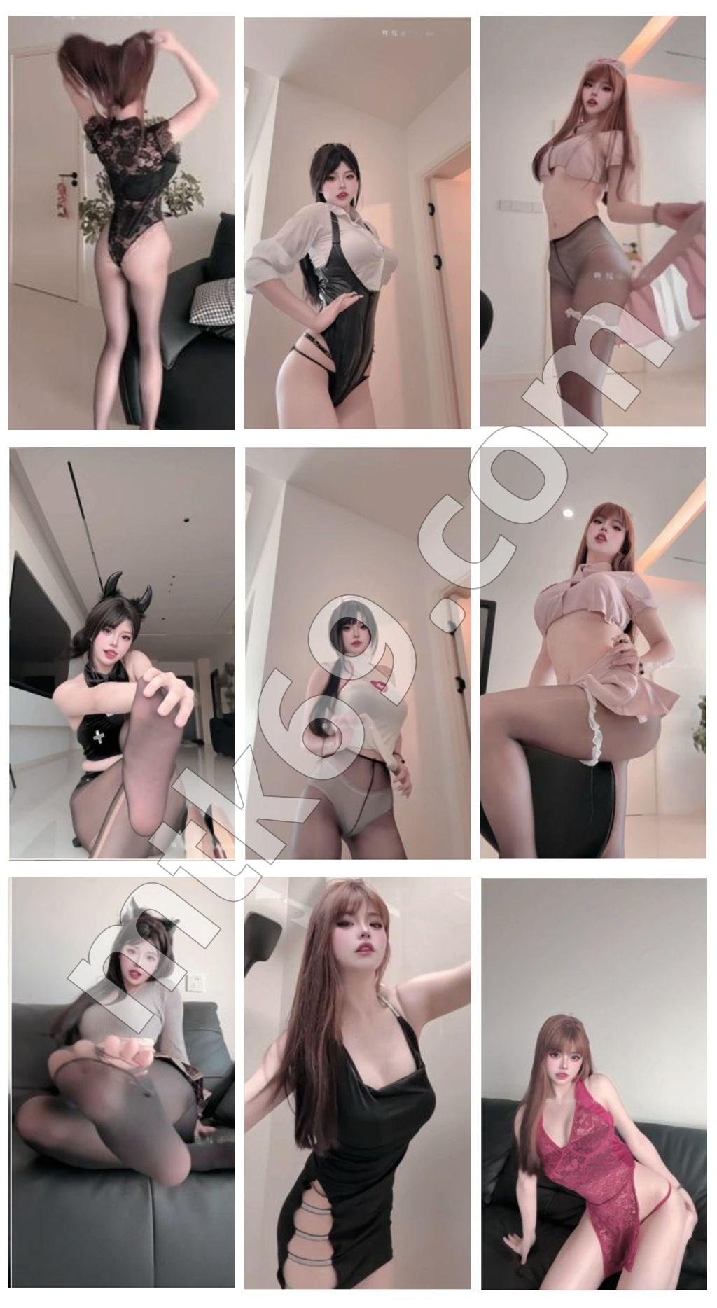 抖音空芯秞七定制丝袜丁字等大c度自拍热舞视频流出[10V/769MB]